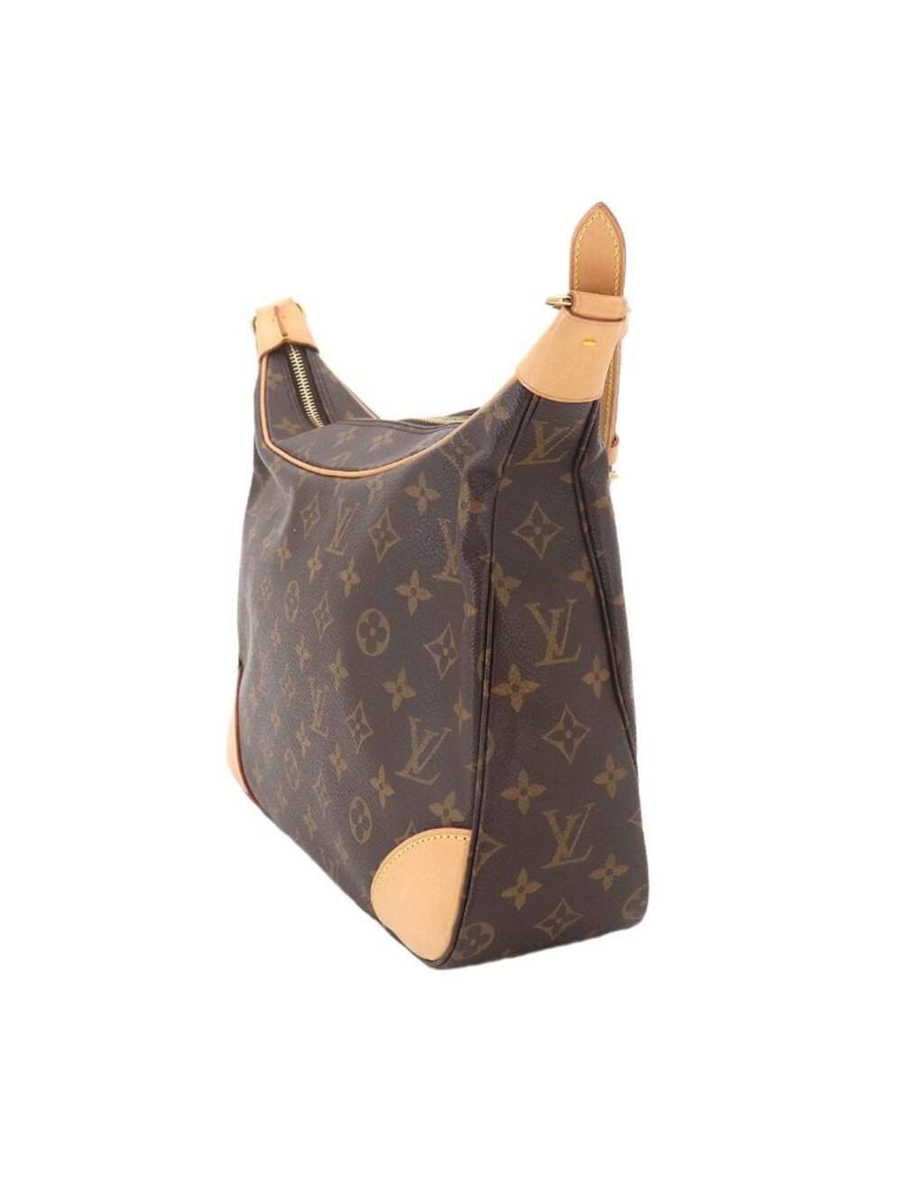 Louis Vuitton Monogram Shoulder Bag Brown Gold Boulogne - Picture 3 of 10